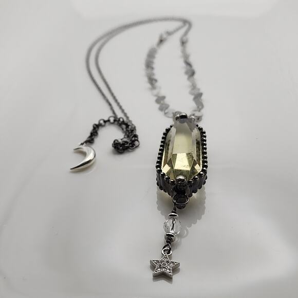 Genuine Citrine Crystal Boho Necklace - Picture 5 of 5